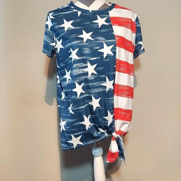 Patriotic Tie Tee  - Picture 1 of 5